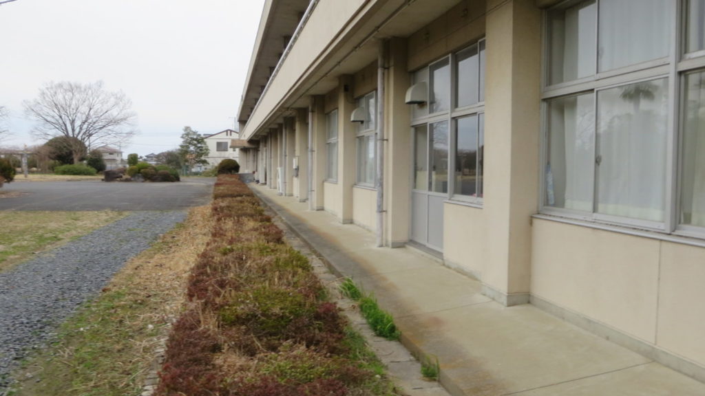いろいろ撮影できちゃう学校スタジオ・校舎・東側から・桜の木