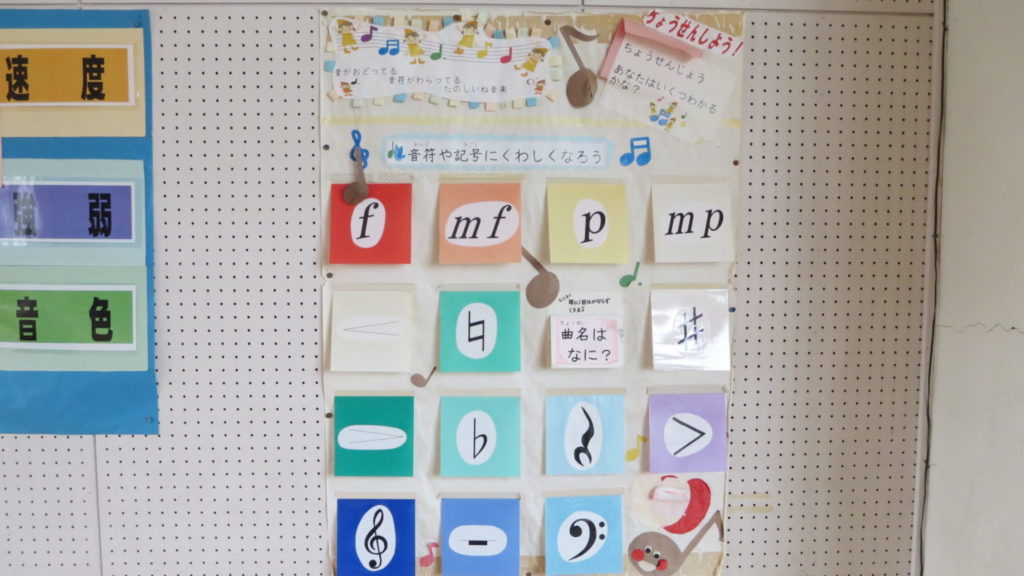 いろいろ撮影できちゃう学校スタジオの音楽室・壁パネル・飾り