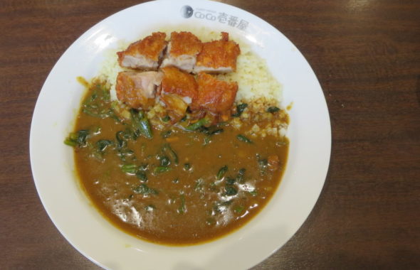ココ壱番屋の低糖質カレー・ごはんの代わりにカリフラワー・いろいろ撮影できる学校スタジオから車で１２，３分のところにあります。