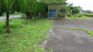 いろいろ撮影できる学校スタジオ・飼育小屋付近の草刈完了