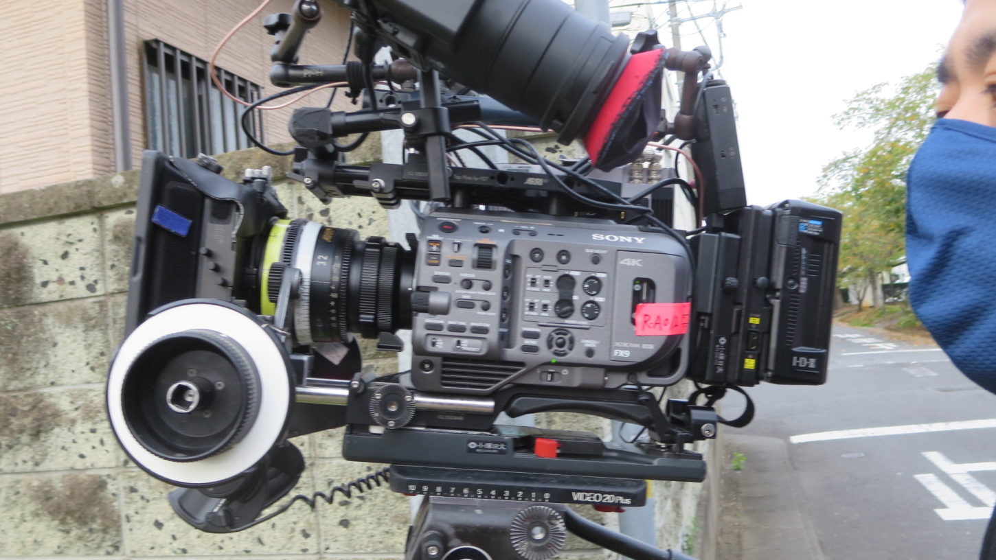 本日の撮影カメラ・ソニーＦＸ９・2台・アトリエミカミ・昭和でレトロなアパートスタジオ・連続ドラマ撮影
