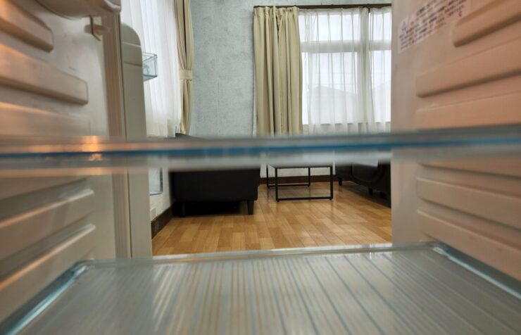 アトリエミカミのアパートスタジオには撮影専用冷蔵庫があります