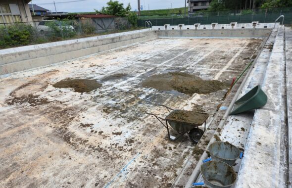 行田学校スタジオ・プール・メンテナンス・汚泥・清掃・北河原高等学校・高校スタジオ・東京近郊