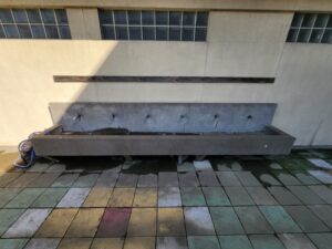 行田学校スタジオ・プールサイド・メンテナンス・高圧洗浄・清掃・北河原高等学校・高校スタジオ・東京近郊