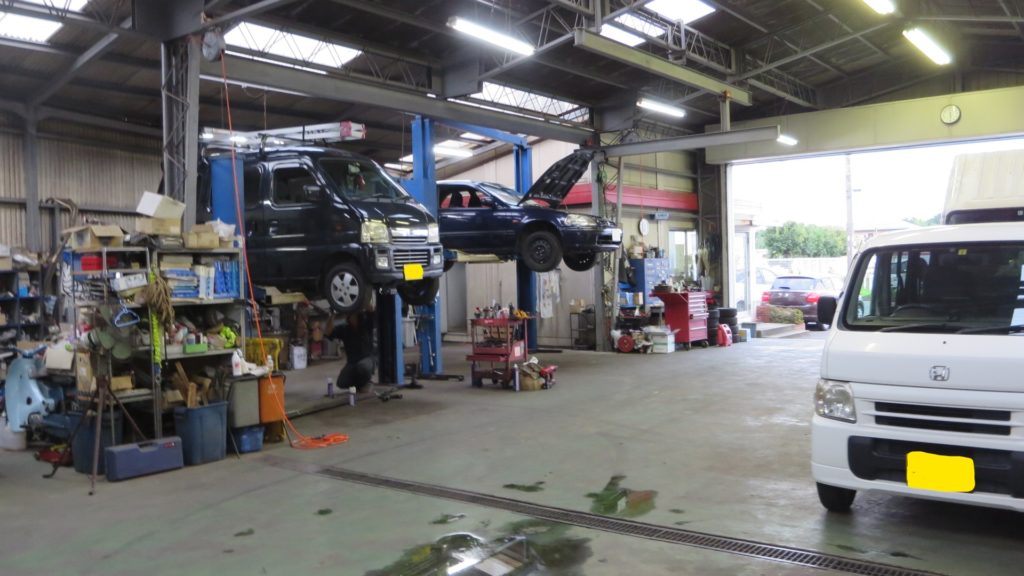 自動車整備工場・撮影場所、ロケ地