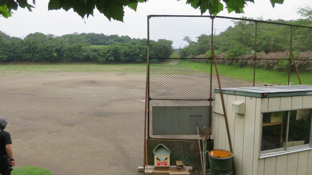 常総市・木造・学校・野球場・田舎のグランド