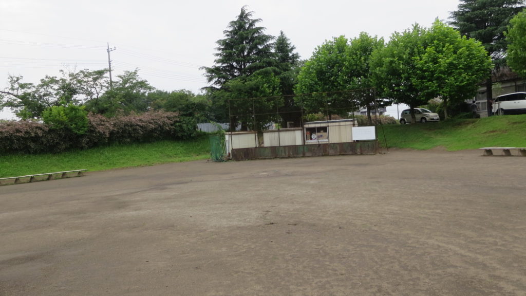 常総市・木造・学校・野球場・田舎のグランド