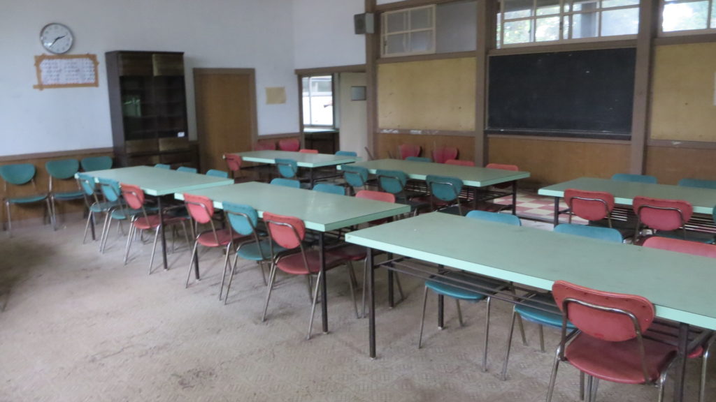 常総市・木造・学校・給食・食堂・1970年代