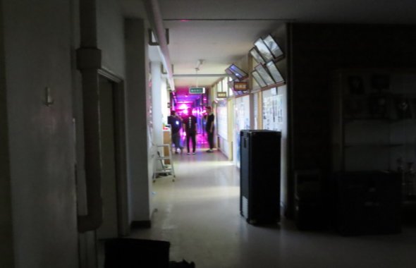 学校スタジオ・廊下・撮影・風景