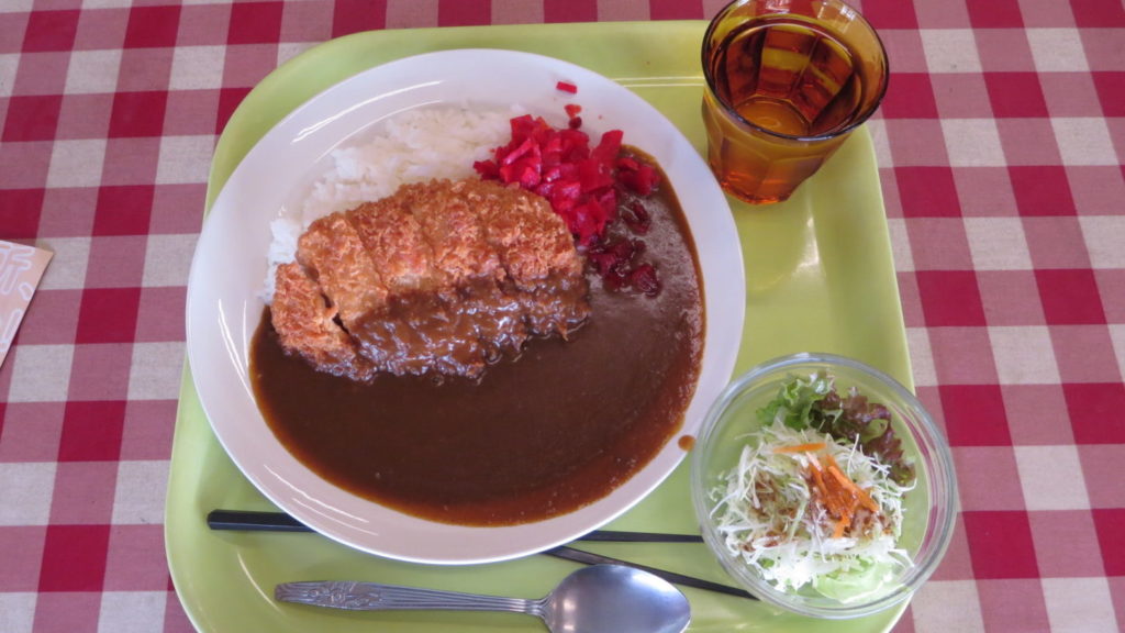日活撮影内・食堂・カツカレー７５０円・アトリエミカミと日活撮影所と打合せの時・寄り道