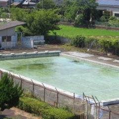 いろいろ撮影できる学校スタジオのプール・水が入り・撮影開始・プール開き・プール貸出・レンタル・貸し切り